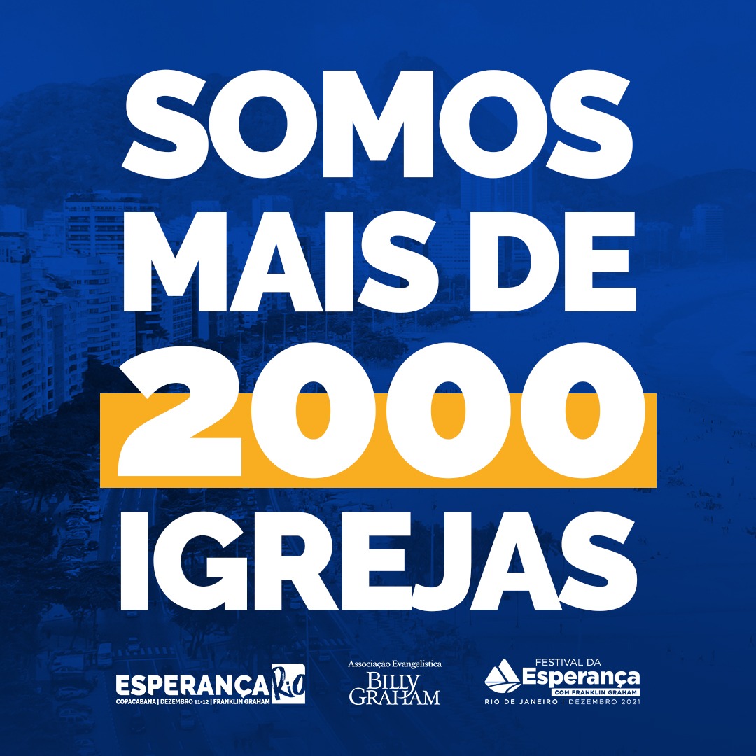 Esperança Rio: Mais de 2 mil igrejas estão unidas para a evangelização do Rio de Janeiro
