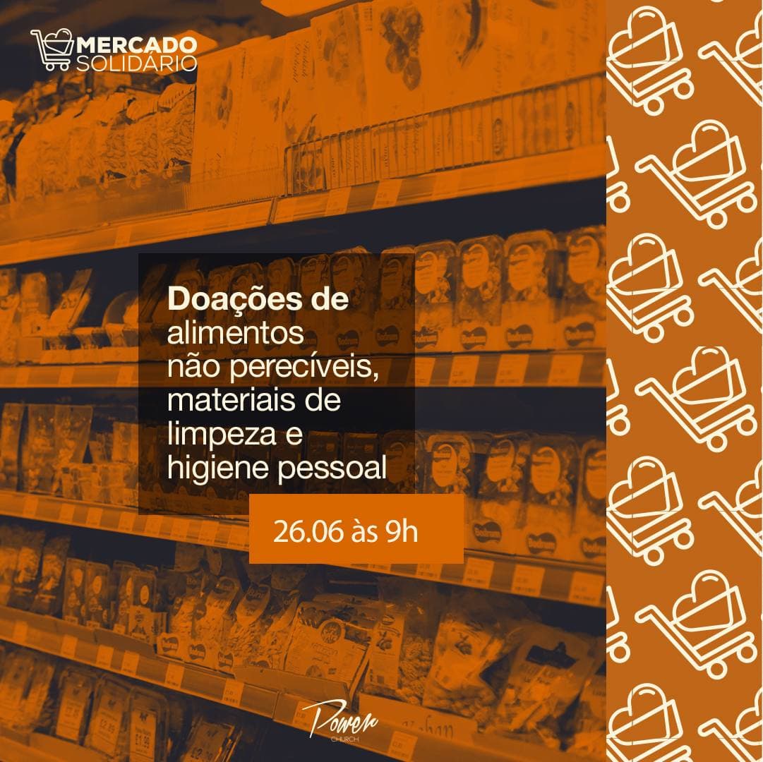 Mercado Solidário: Um abraço generoso para quem precisa!