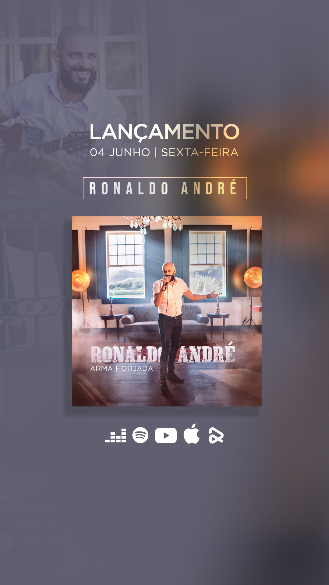 Ronaldo André lança single e clipe “Arma forjada” pela Graça Music