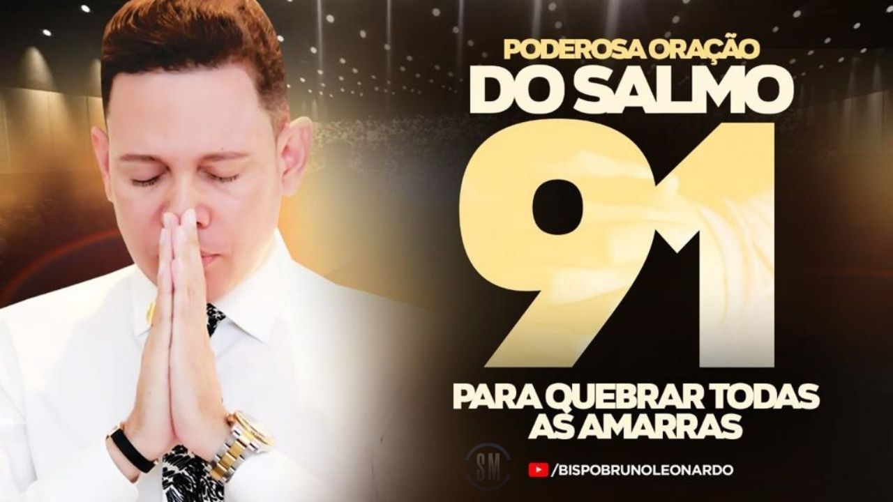 Bispo Bruno Leonardo, com a “Poderosa Oração do Salmo 91”, atinge 100 milhões de visualizações no YouTube