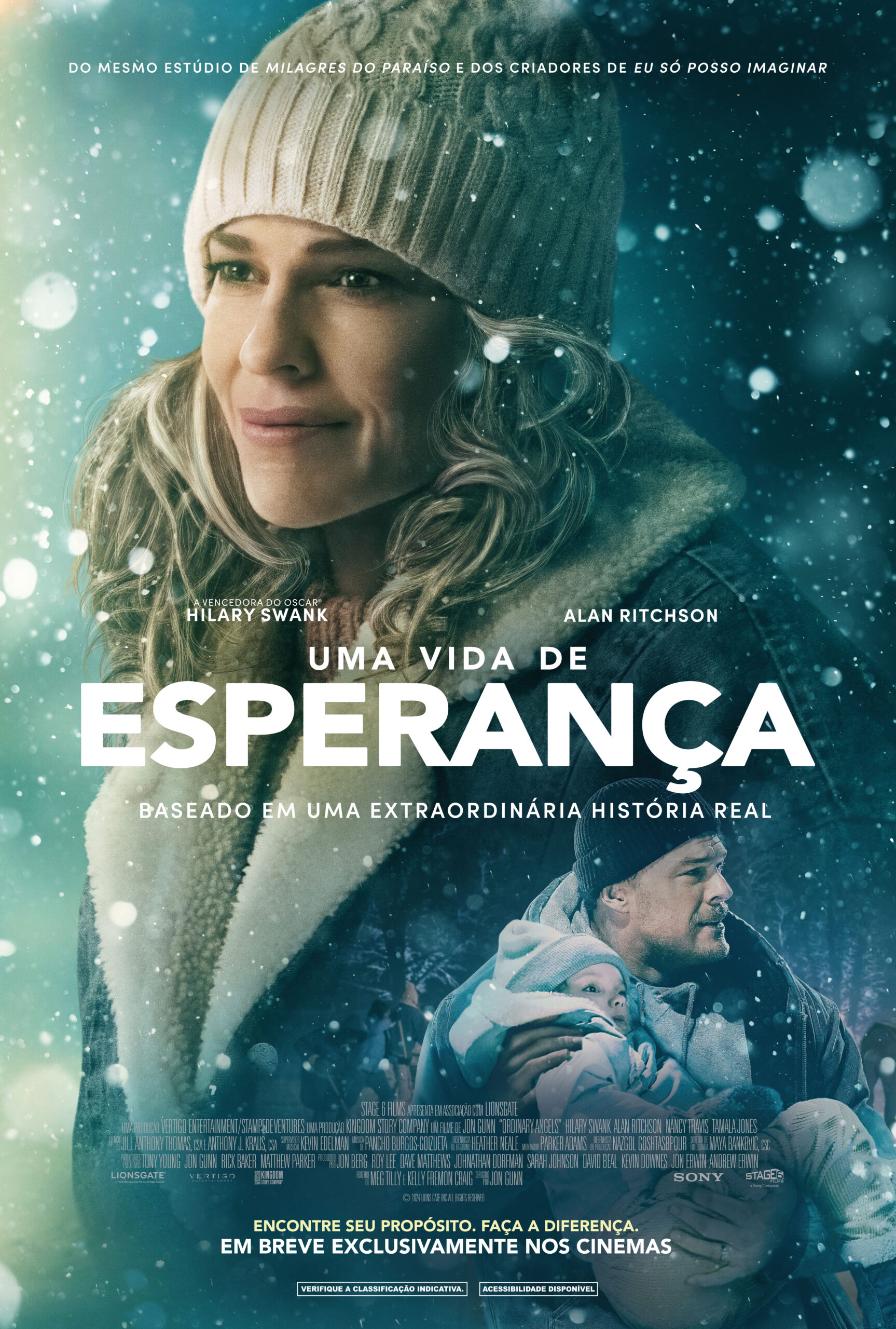 Estrelado por Hilary Swank e baseado em uma história real, ‘Uma Vida de Esperança’ ganha trailer, pôster e data de estreia antecipada no Brasil