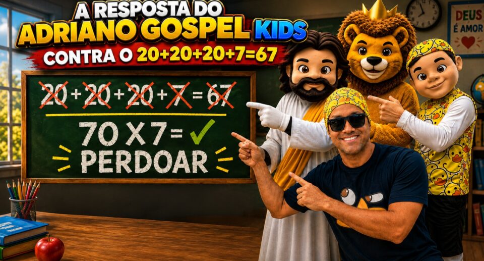 Adriano Gospel Kids lança “70×7” e traz resposta criativa ao universo infantil